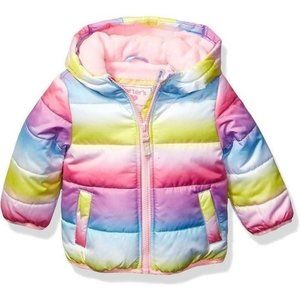 Carters girls Fleece Lined Puffer Jacket Coat -2T
